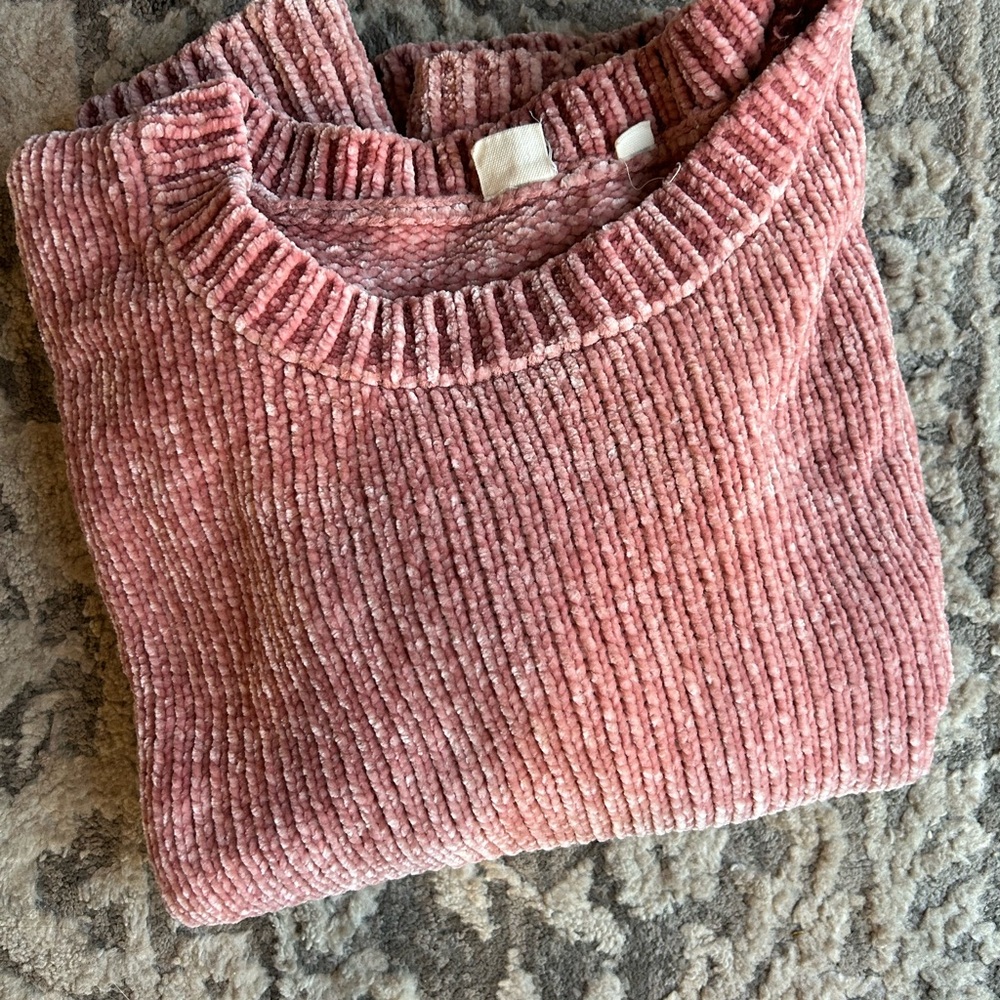 Cozy Pink GAP Chenille Sweater